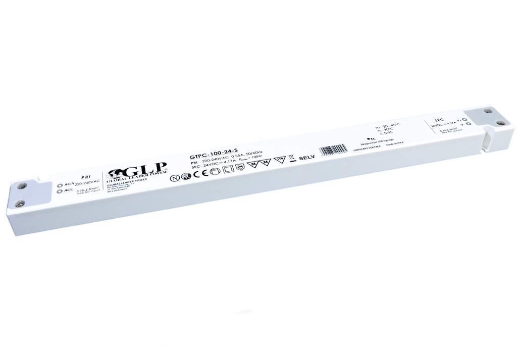Transformator 24V, 100W 4,17 A ultraslim