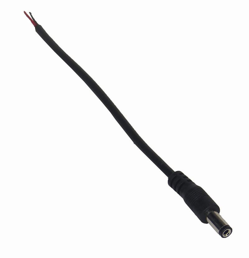 DC Tilslutningsstik Han - 2.1/5.5mm