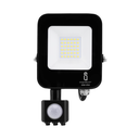 LED Projektør 20W med PIR sensor 6500K IP65 IK07