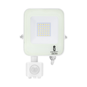 LED Projektør 20W med PIR sensor 6500K IP65 IK07