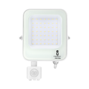 LED Projektør 30W med PIR sensor 6500K IP65 IK07