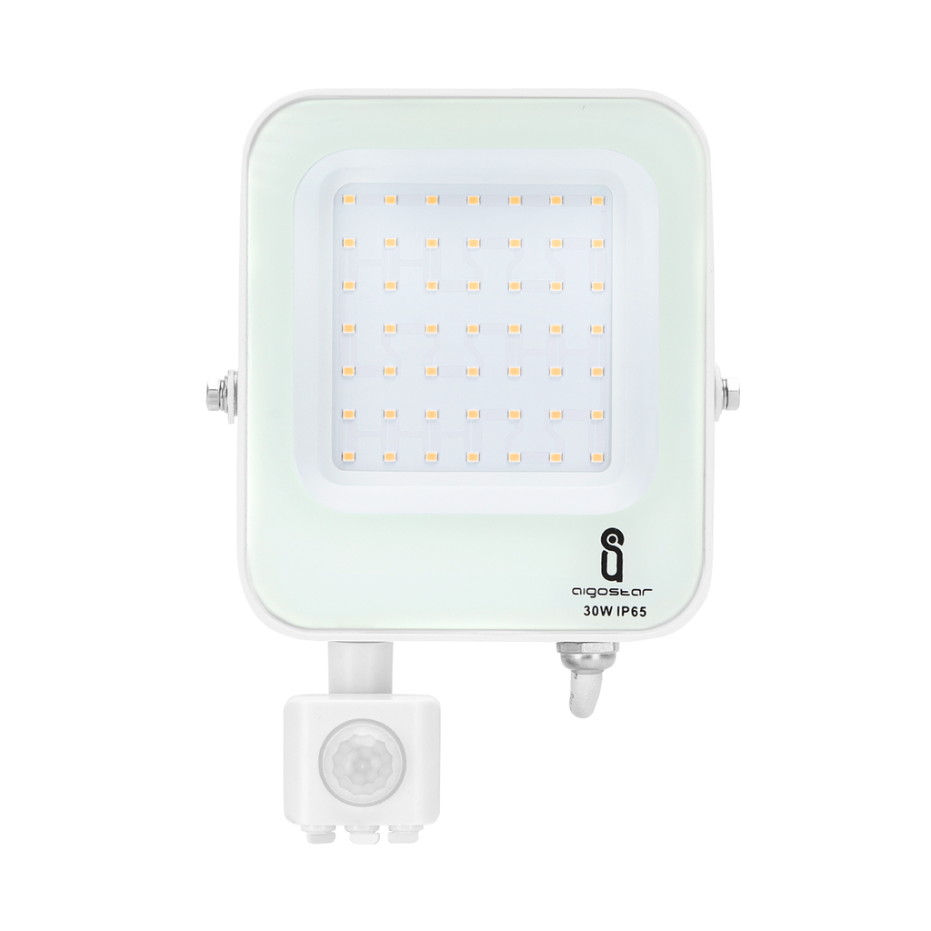 LED flood light 30W PIR 4000K IP65 IK07
