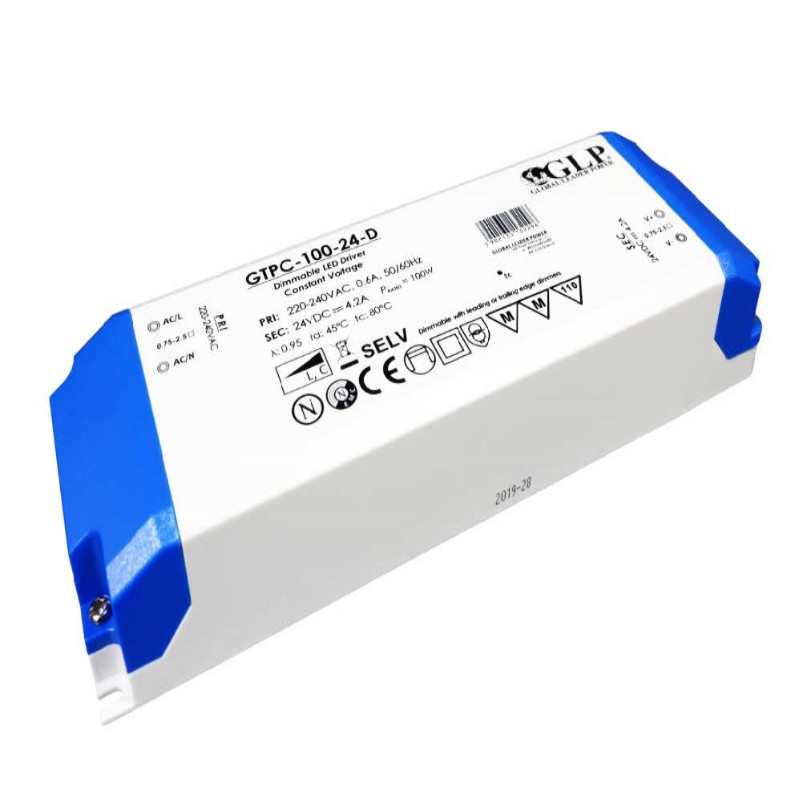 Transformer 24V, 100W, 4,2A, dæmpbar