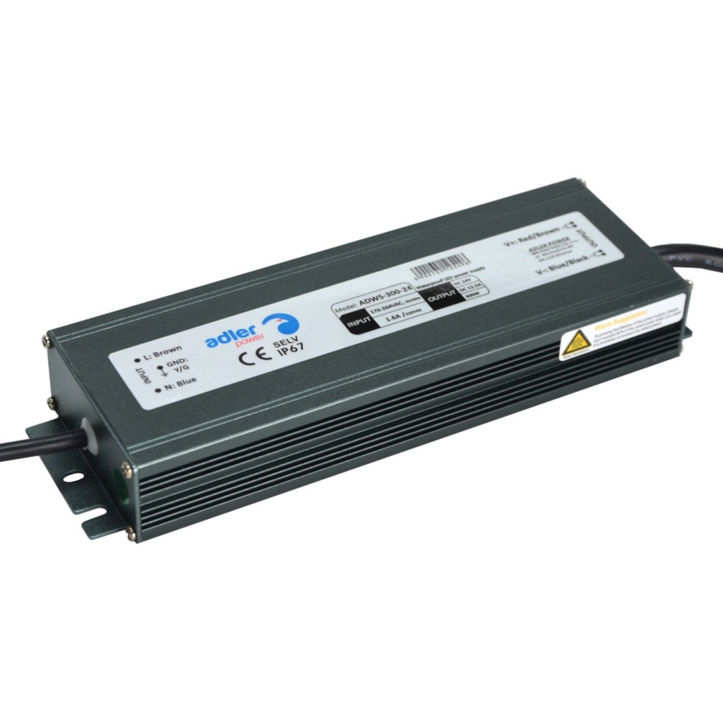 Transformer 24V 300W 12,5A IP67