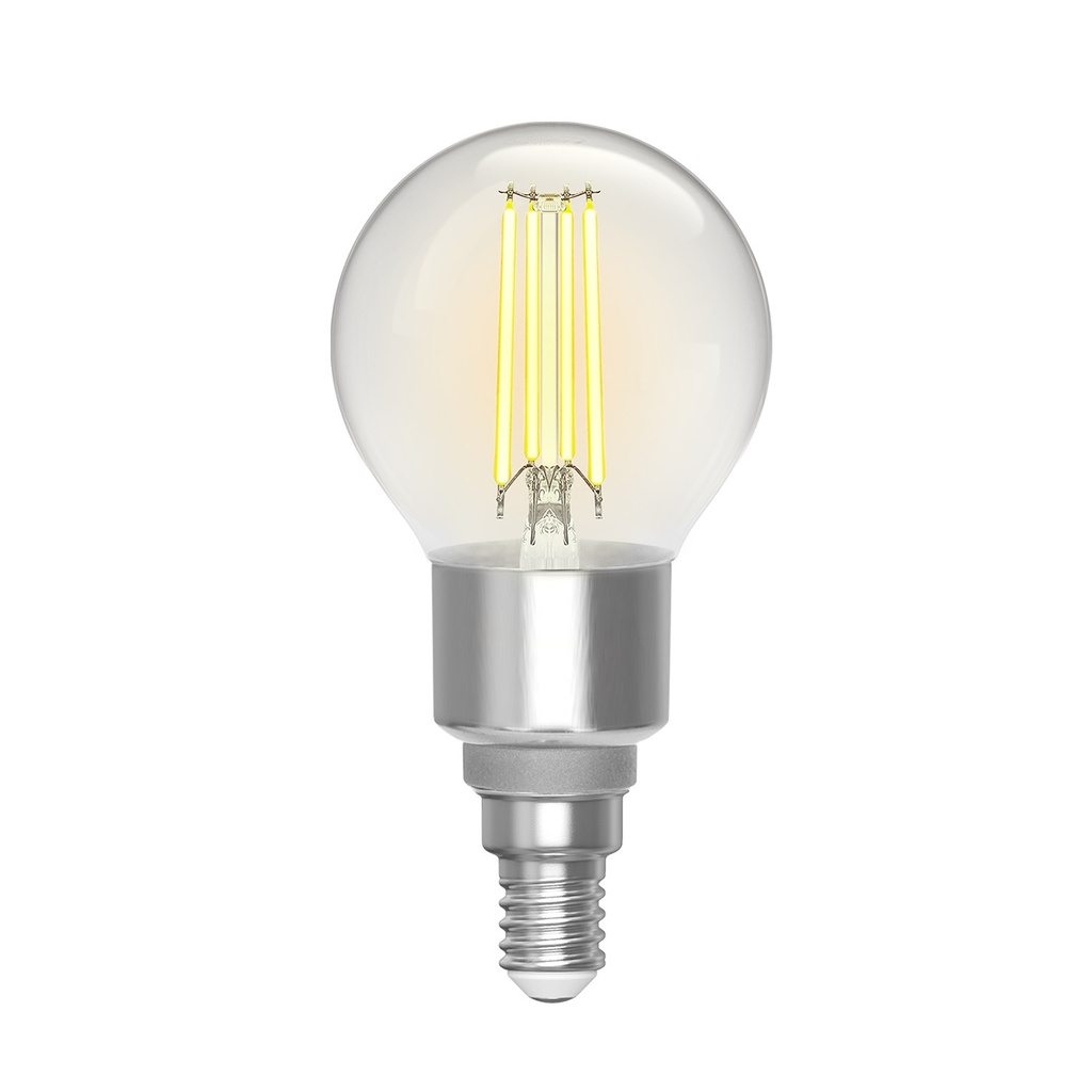 4,5W smart filament LED-pære E14 G45 CCT WIFI + Bluetooth