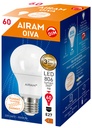 Airam OIVA  LED A60 7.3W 3000K E27 DIM OP