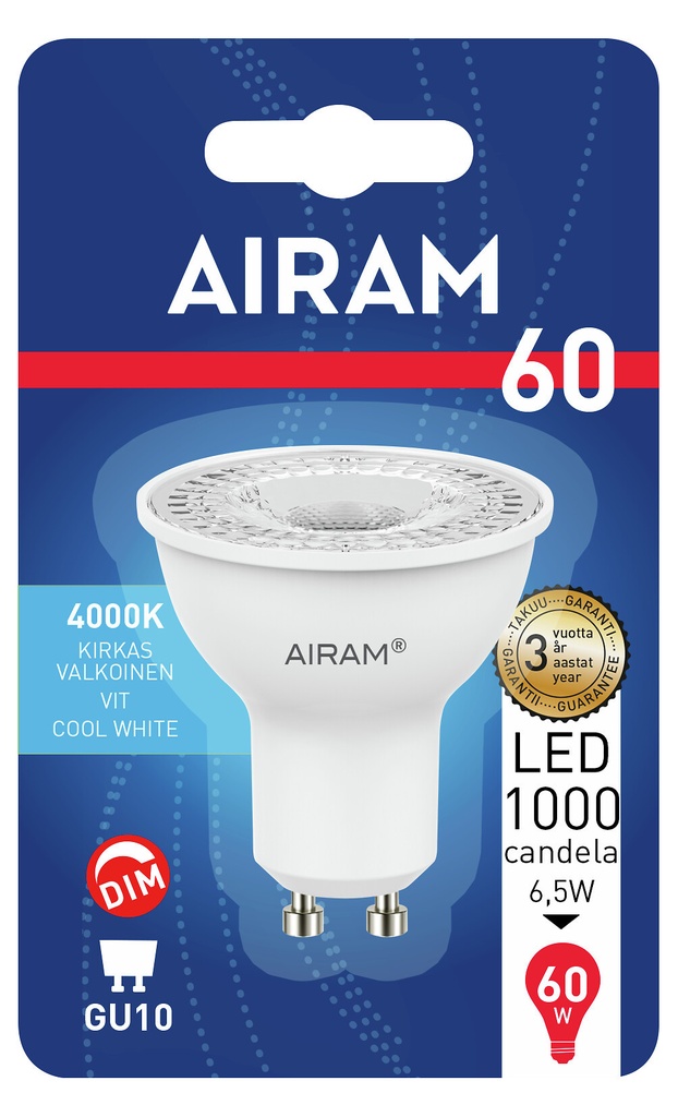 Airam LED PAR16 4W 4000K GU10 DIM