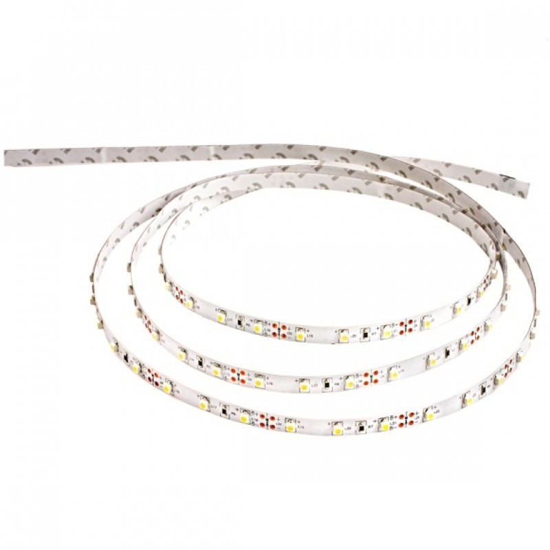 LED Strip indendørs 2400K 4,8W/m 5mm DC-plug