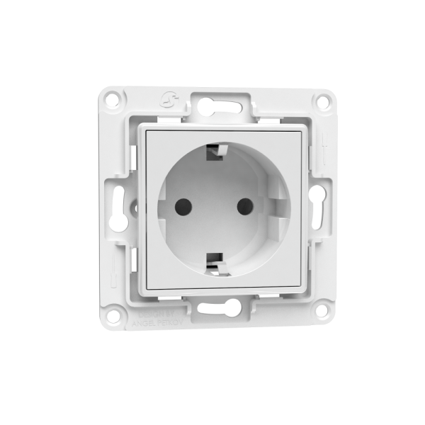 Shelly Wall Socket EU Hvit