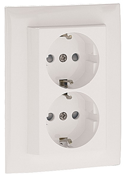 Efapel Wall outlet Double Grounded