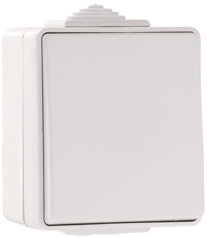 Efapel Single Pole Switch IK07 IP65 White
