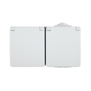 Efapel Wall socket 2-way IP65 IK07 Grounded White