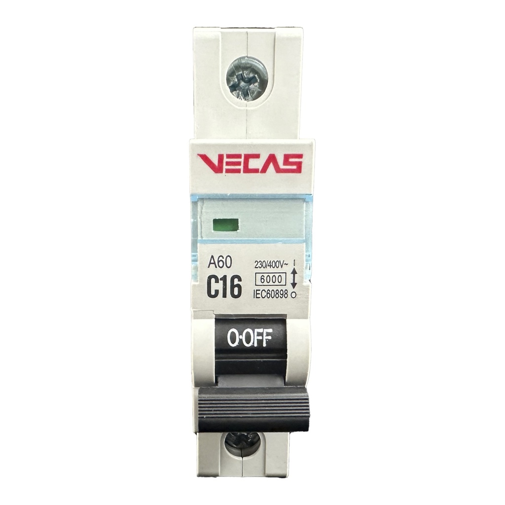 VECAS MCB 1P 16A C CURVE