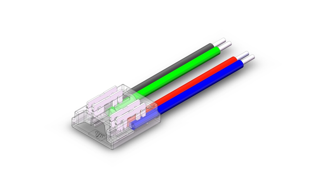 RGB Strip til kontroller RGB COB 4pin 10mm