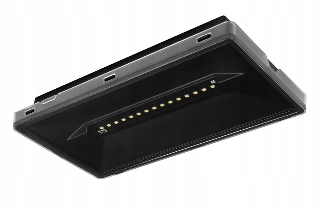 LED nødbelysning Vella ECO SO 250 SA 3H MT IP65 Sort