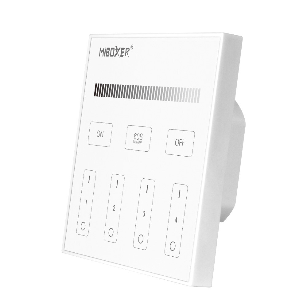 Mi-light T1 Single color wall controller touchpanel 4 zones 2.4GHZ 230V