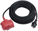 2-way extension cord 3X1.5MM² IP44 10M
