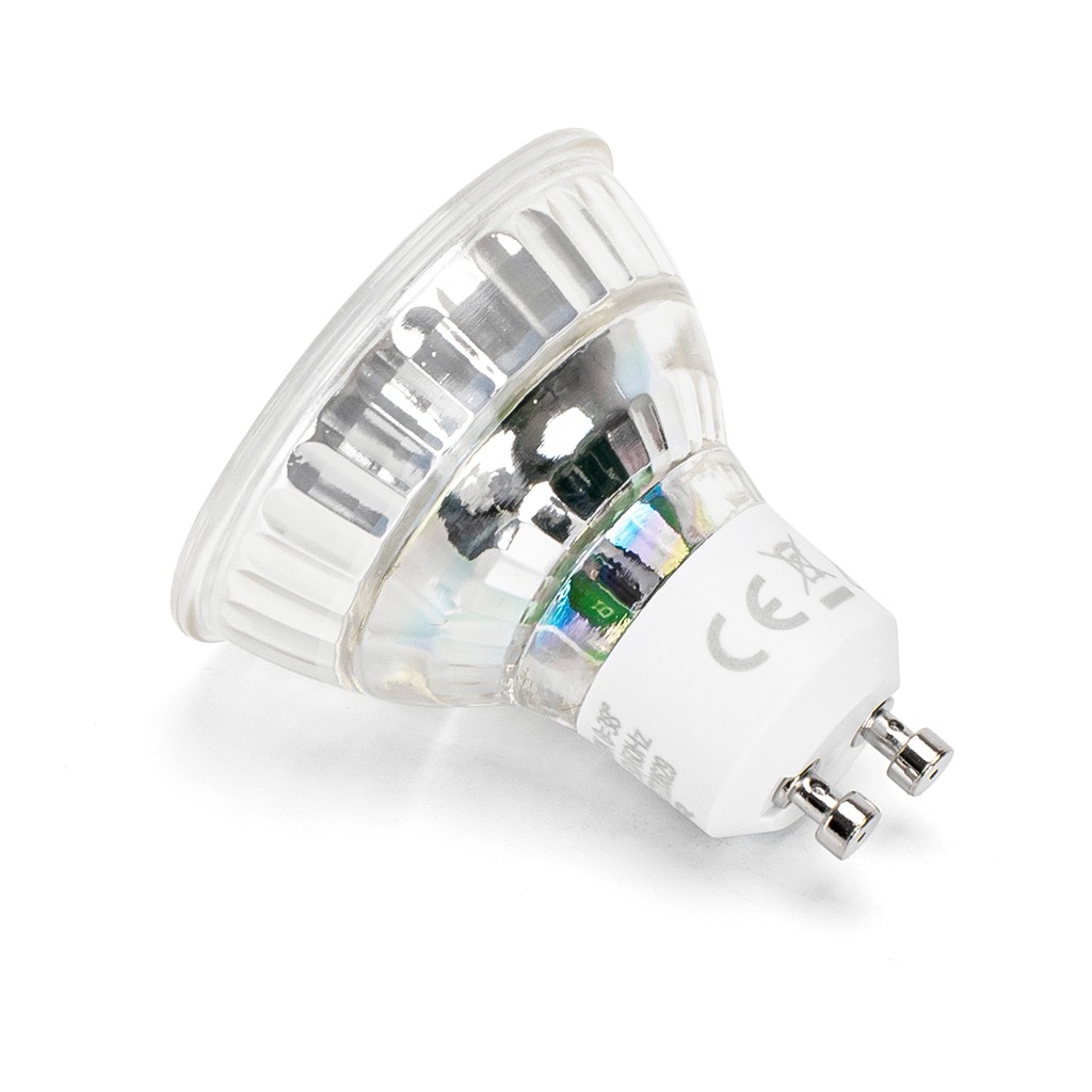 LED GU10 COB 4,5W Glas 6500K kold hvid