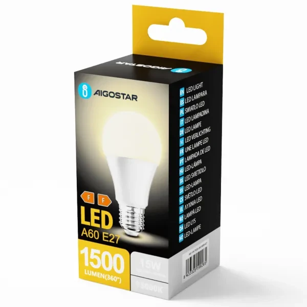 E27 15W 1500lm 3000K