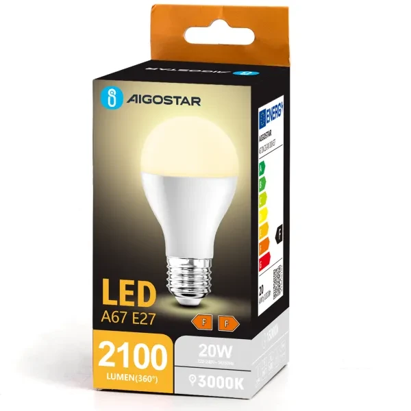 LED E27 20W 2100lm 3000K