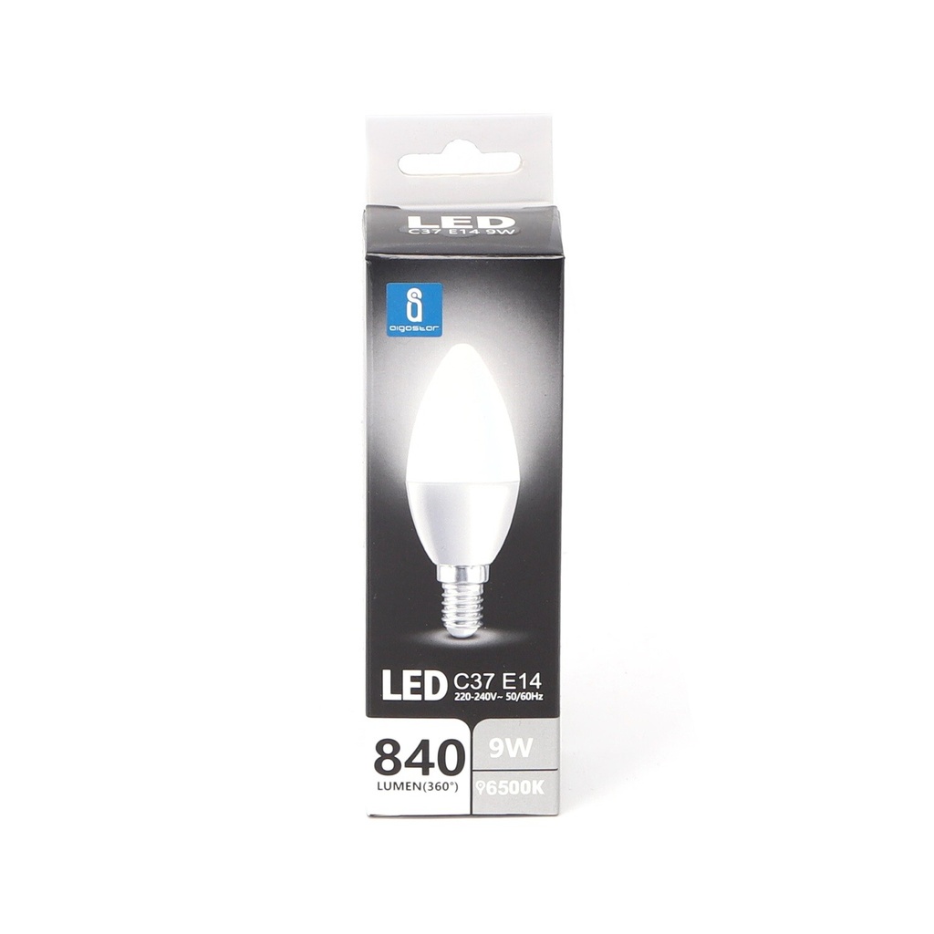 E14 LED C37 6500K 9W