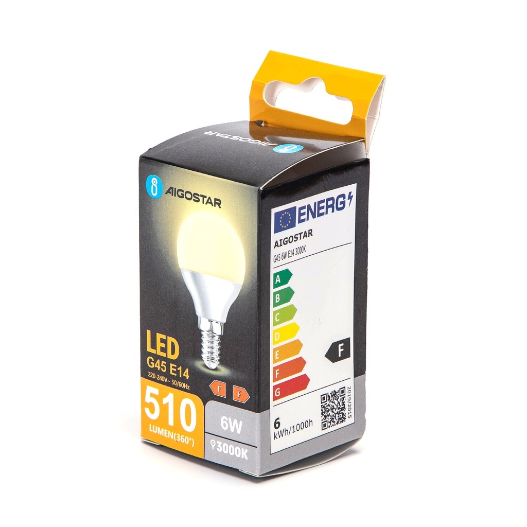 E14 LED G45 6W 3000K
