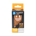 E27 LED filamentlampe A60 8W 2200K