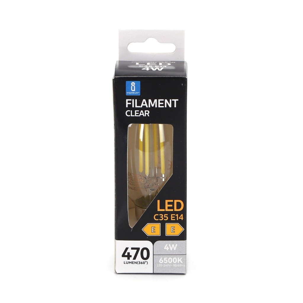 LED filamentlampe E14 G35 4W 6500K