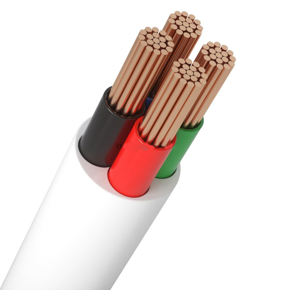 RGB cable white round