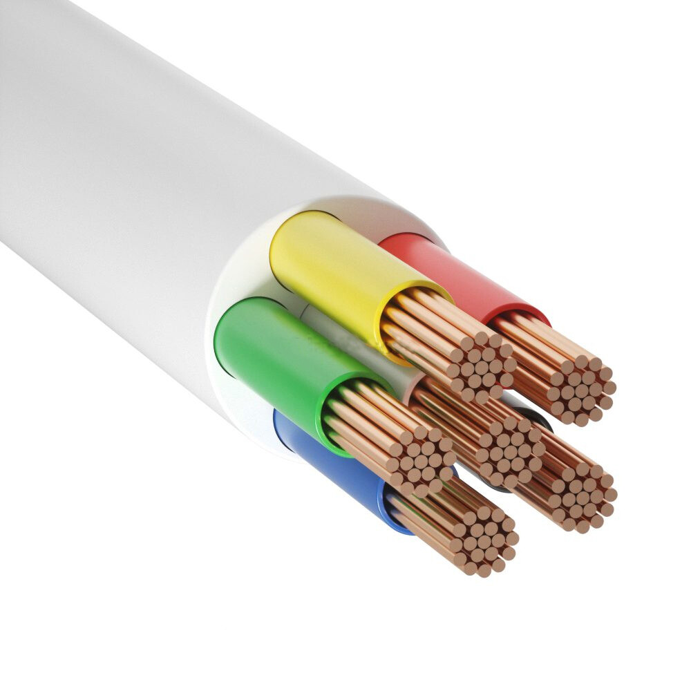 RGB CCT kabel hvid rund