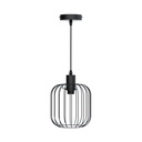 Pendant light with iron frame, E27