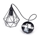 Retro Loftslampe med jernramme, E27