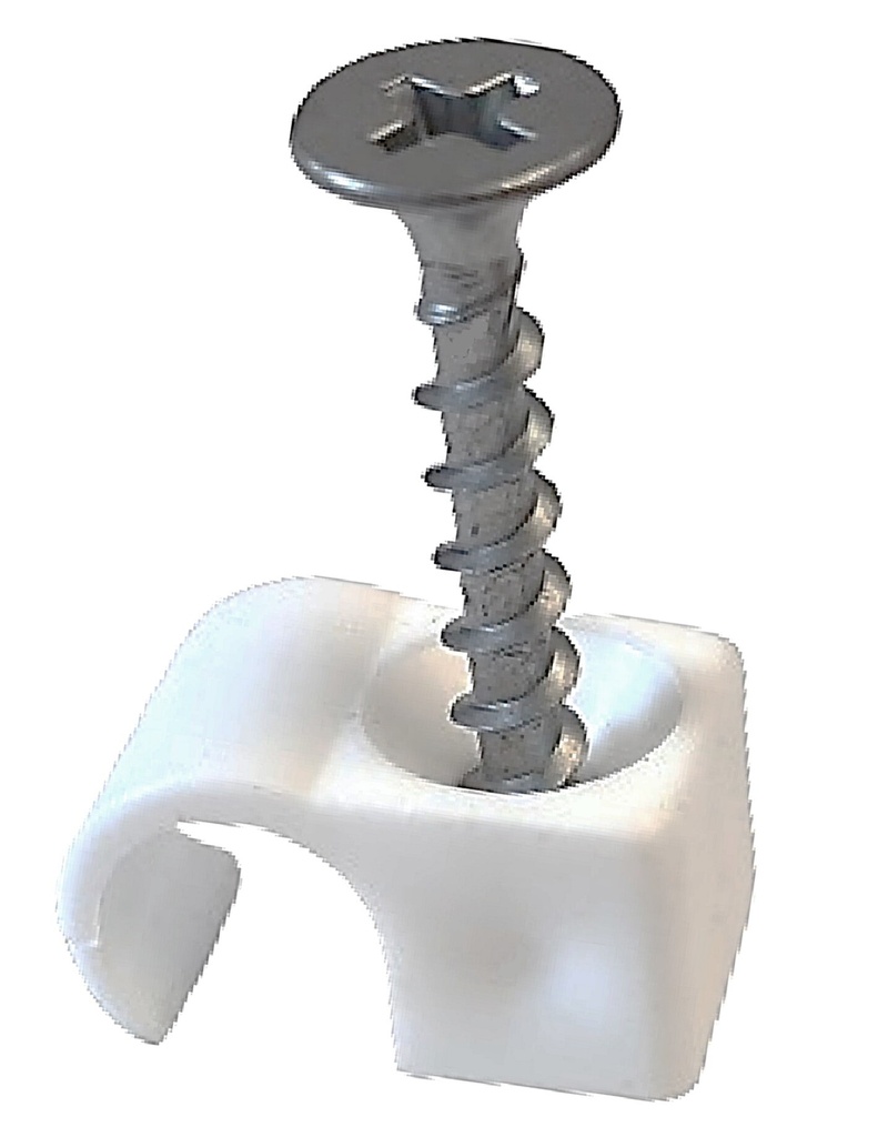 Screw clips 8-12 white 3.9x32 (100pcs)