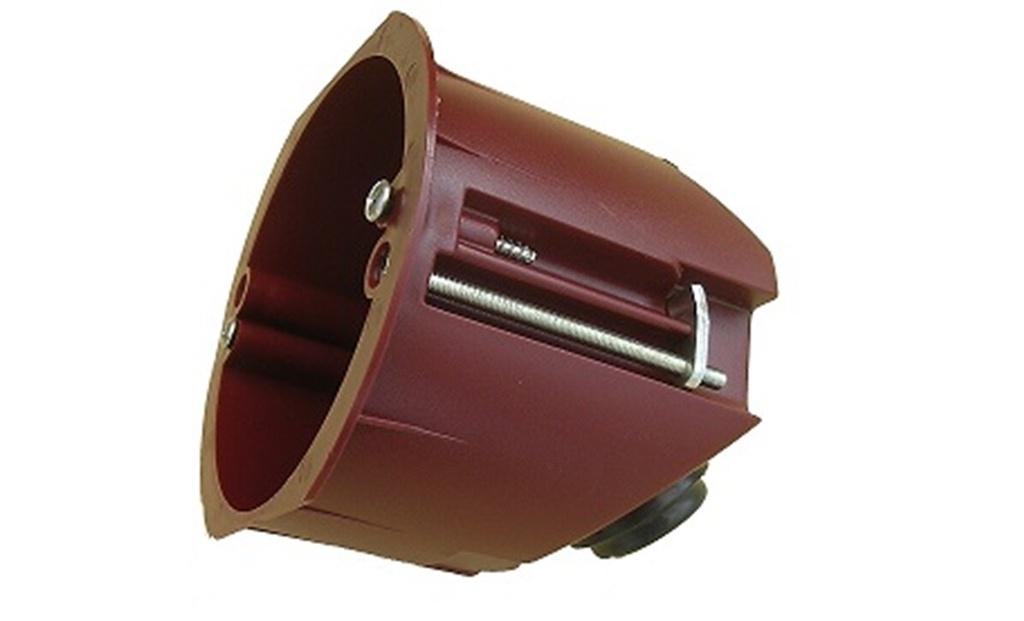 Junction box burgundy for single, double or triple drywall