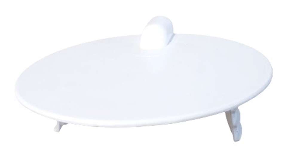 Cover outlet screw snap 100 white