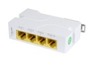 ALLNET Switch unmanaged Layer2 4 Port - 4x GbE - PoE 24W - 3x PoE AF -  DIN, PD-Input