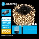 Lyssnor 500 LED 50 m Varm hvid 2700K