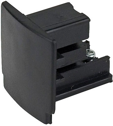 End cap for rail system black