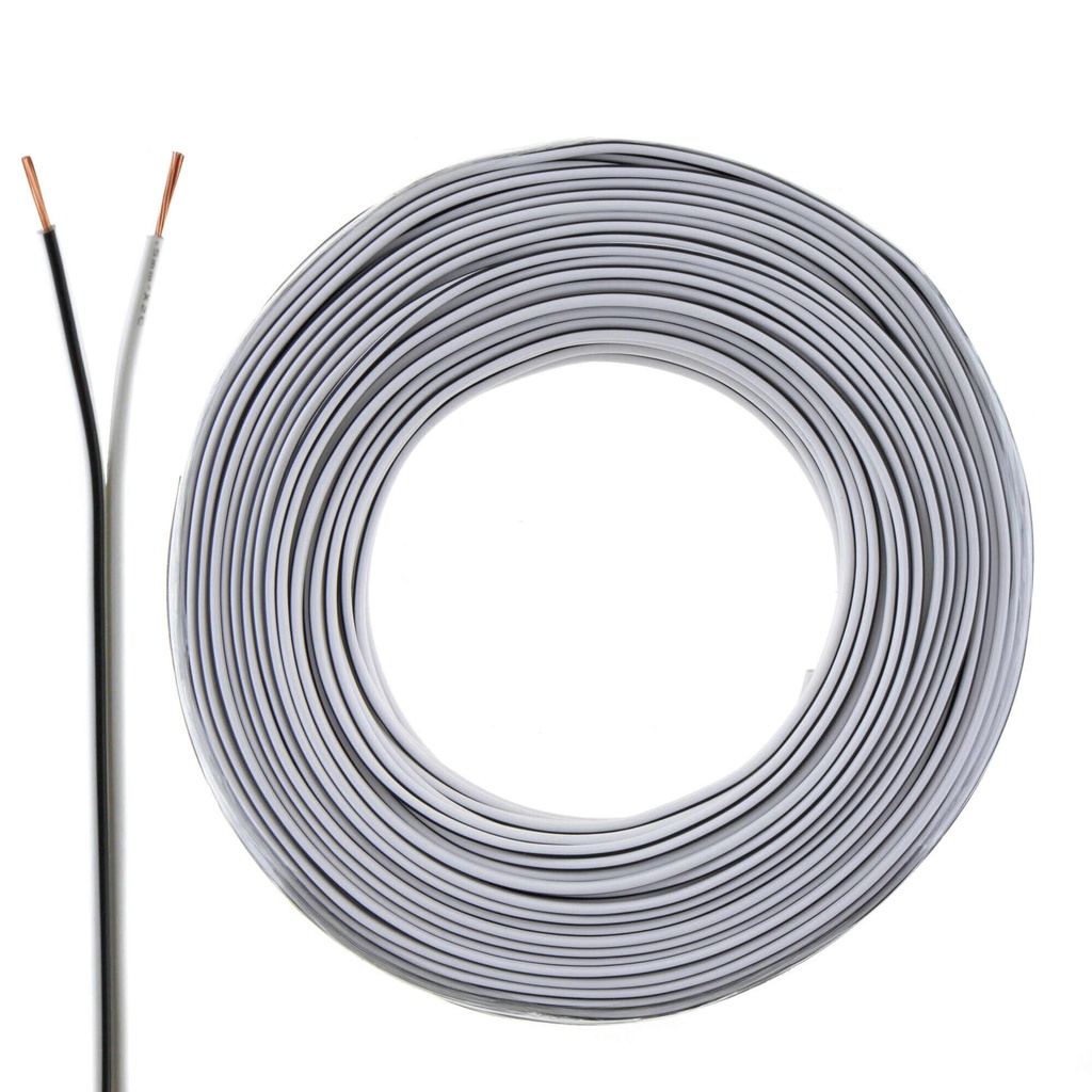 White cabel 0.75mm² 10m
