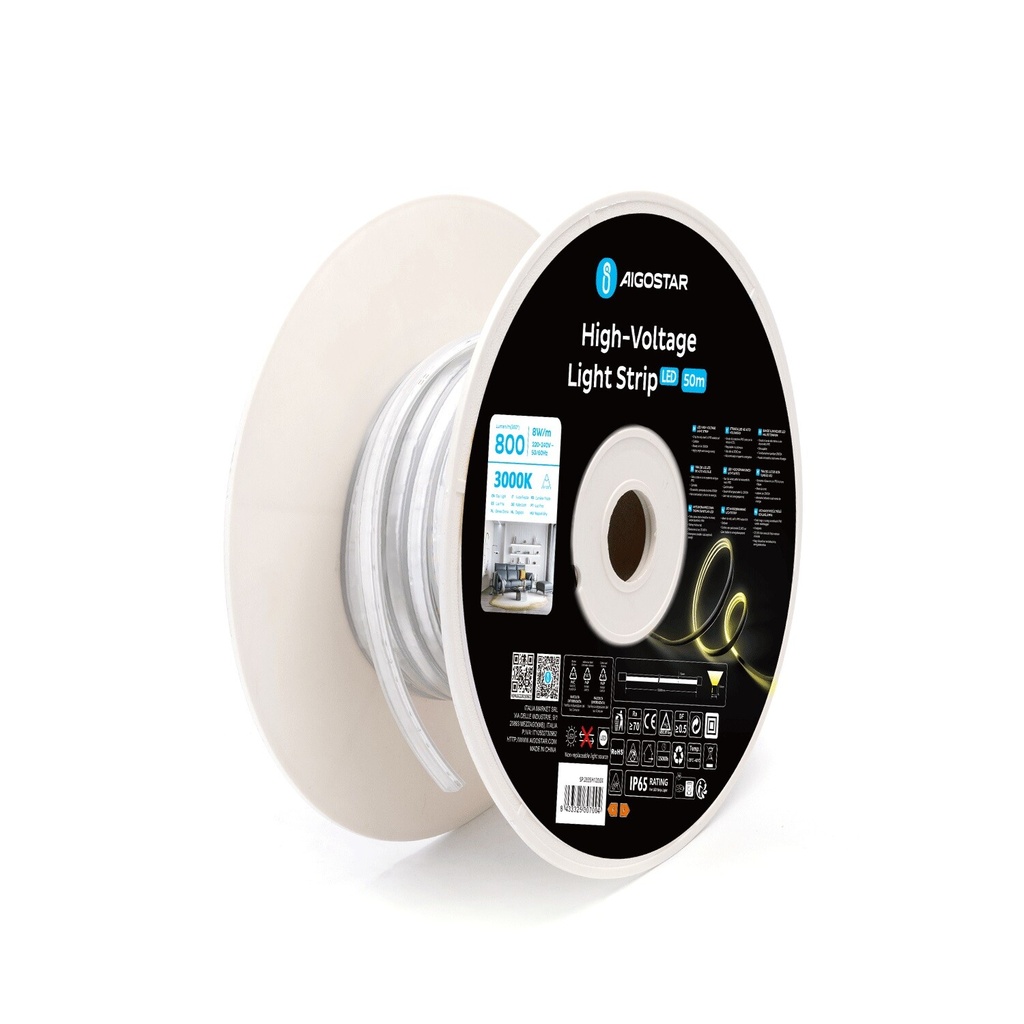 LED Neon strip 3000K 120LED 8W/m IP65 6mm