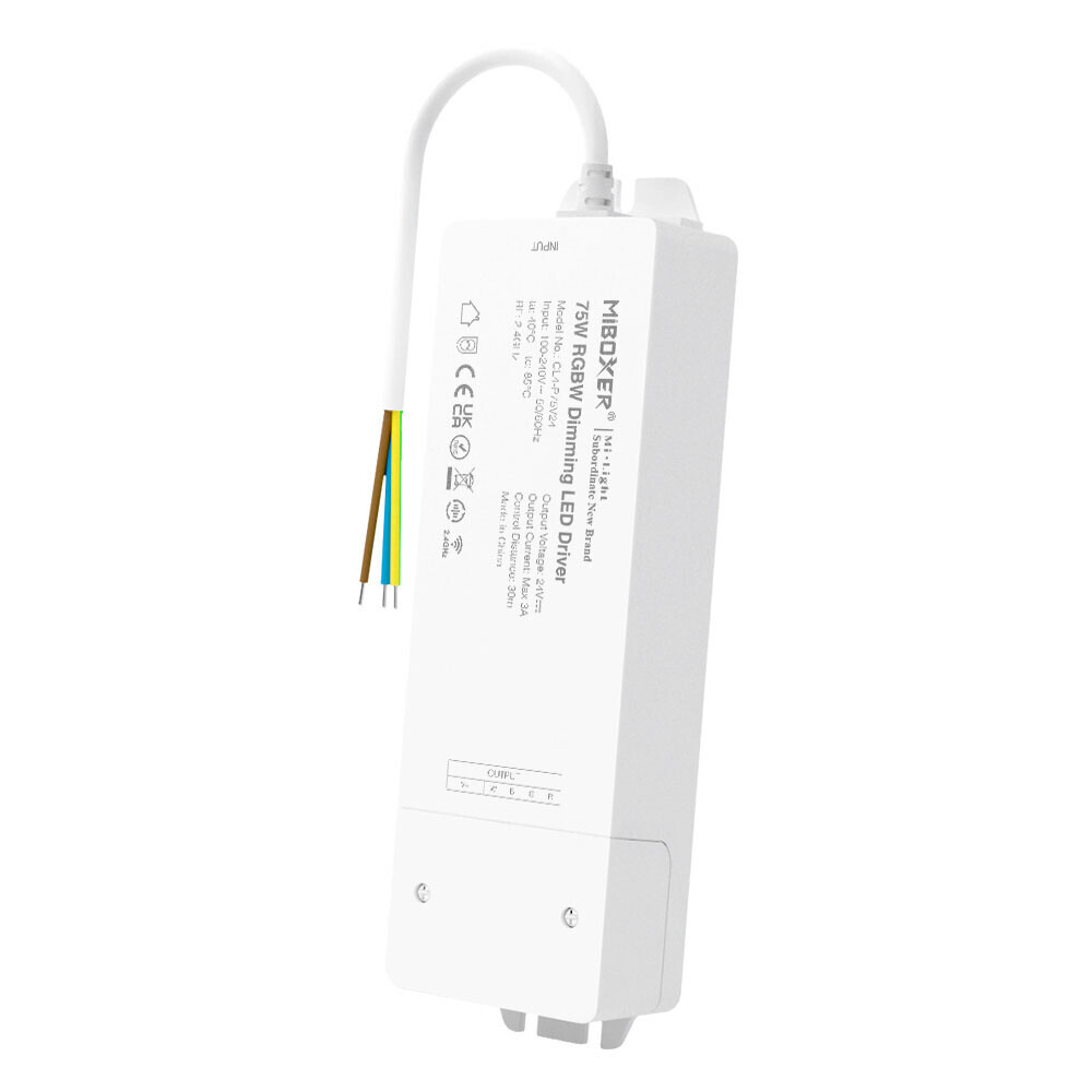 Mi-light CL4-P60V12 60W RGBW LED lysdæmper driver + PUSH (2,4G)