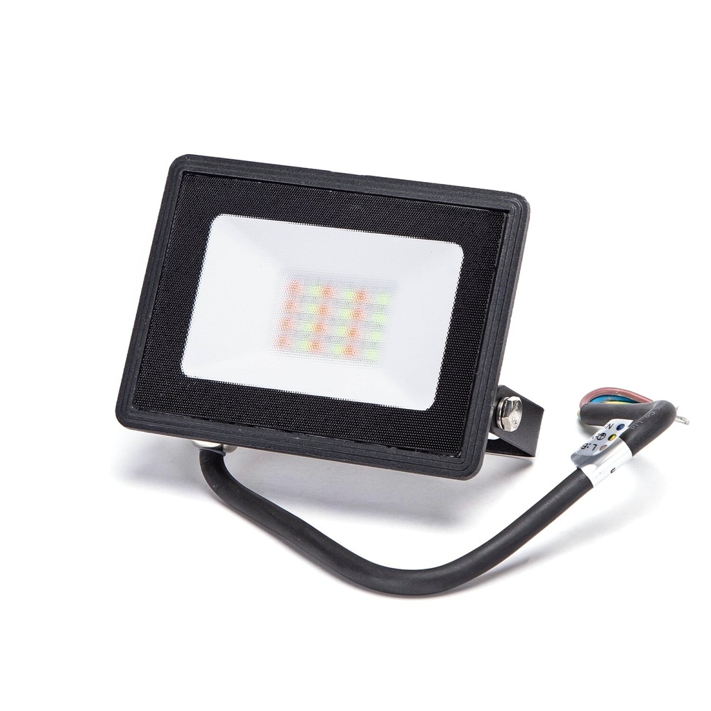 LED RGB Projektør Sort 20W