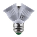 Lamp socket adaptor E27 to 2x E27