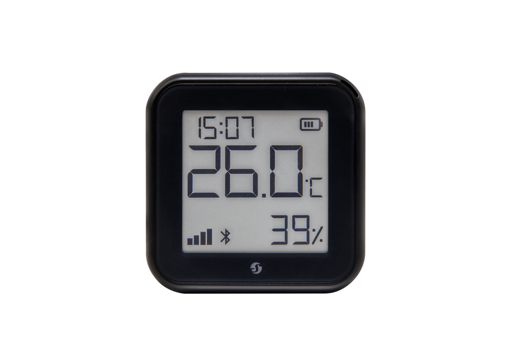 Shelly PLUS H&T Wi-Fi + Bluetooth fugt- og temperatursensor gen. 3 Sort