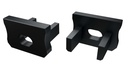LUMINES ALU end cap X black with a hole