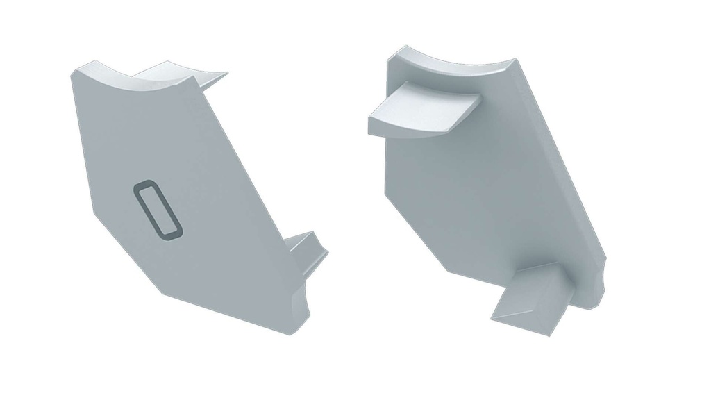 LUMINES Endekappe H 2i1 hvid højre