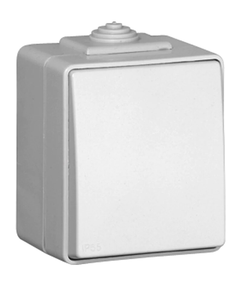 Efapel Teo-way Switch IK07 IP65 Grey