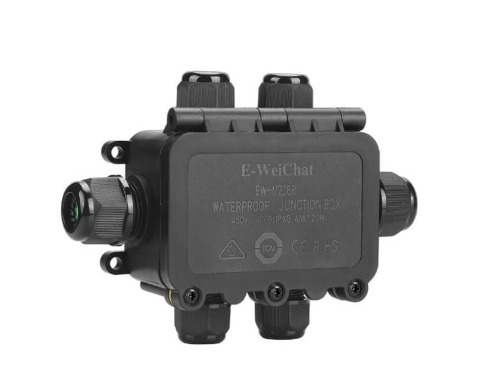 Cable connection waterproof H junction box 2XM20 4xM16 IP68
