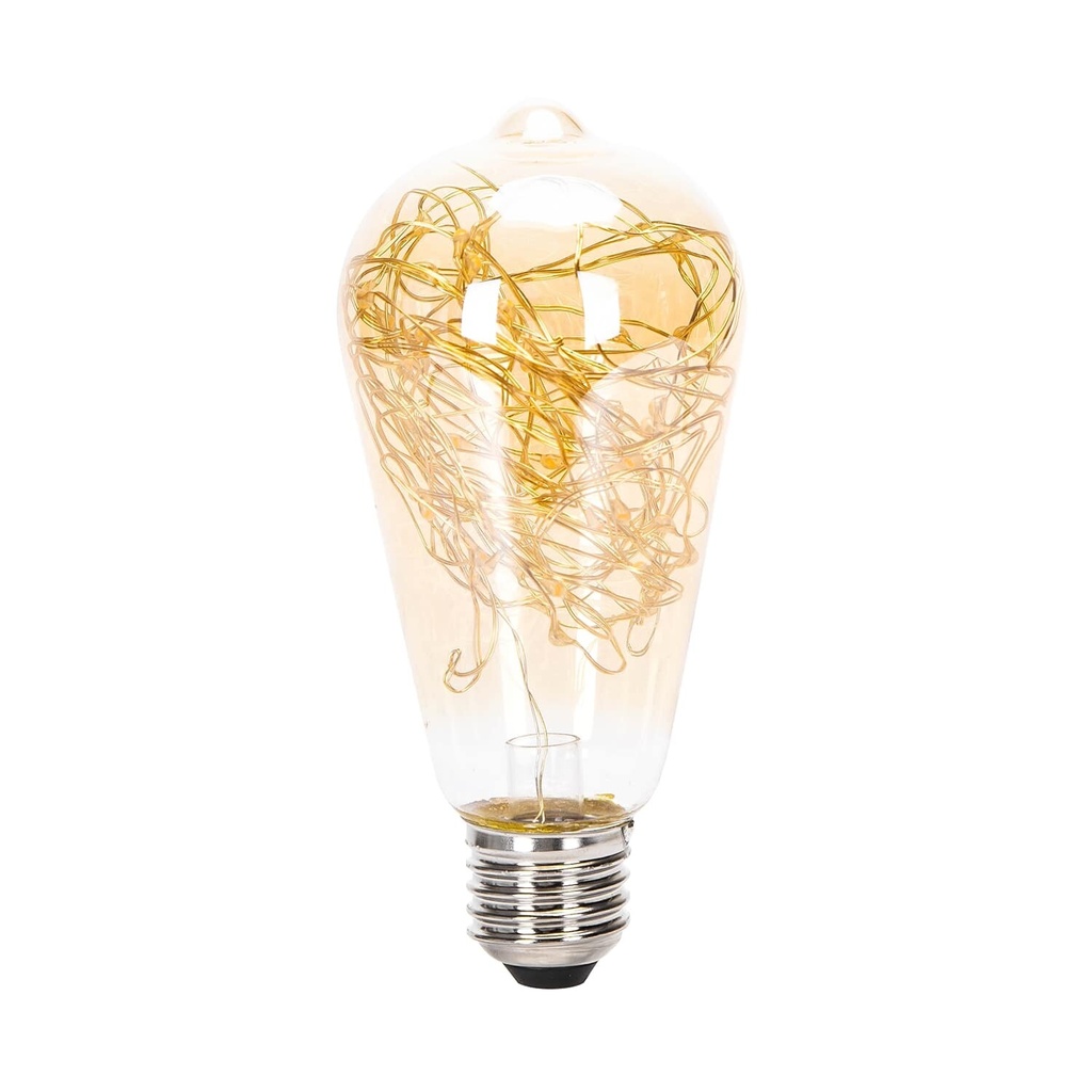 LED kobbertrådsglødepære ST64 E27 2500K 1,2W