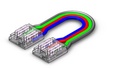 Strip til stribe bro RGB COB 4pin 10mm